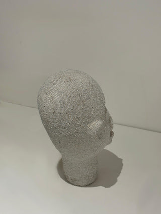 CONTEMPORARY BEADED TERRACOTTA HEAD 1