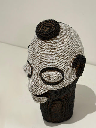 CONTEMPORARY BEADED TERRACOTTA HEAD 2