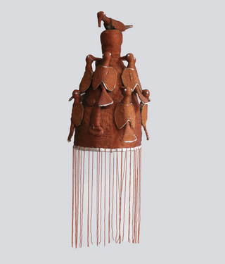 BEADED YORUBA CROWN PENDANT LAMP 3
