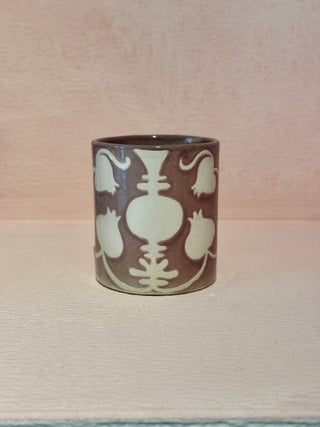 Pomegranate & Vase - Coffee Mug - Pale Purple
