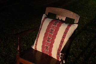 Cushion Cover - Garland Red