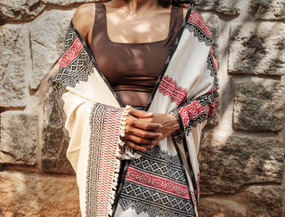 Nila Tharai Cotton Shawl