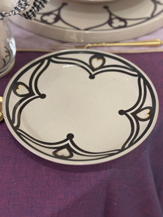 Bombay Gothic - Quarter Plate - Black & Gold