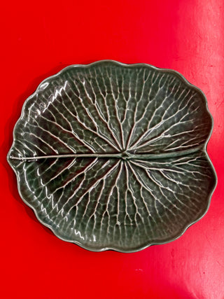 Leaf - Dinner Plate - Copper Oxide Green