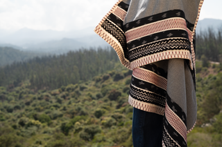 Blue Mountains Cotton Shawl