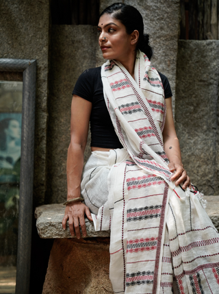 Diamond Linen Saree