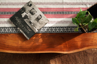 Grid Table Runner Red