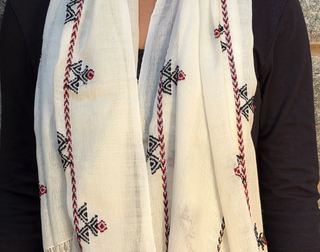 Villakku 2 Merino Cotton Stole (Medium)
