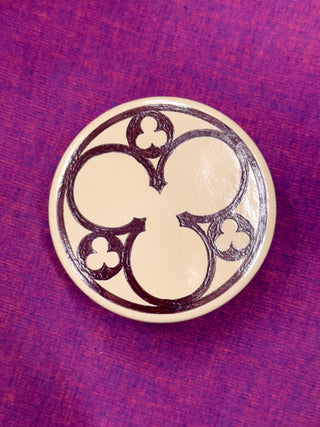 Bombay Gothic - Jewellery Box - Trefoil Purple & Gold