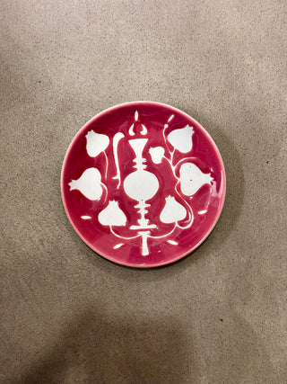 Pomegranate & Vase - B&B Plate - Bubblegum Pink