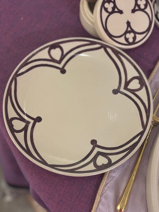 Bombay Gothic - Quarter Plate - Purple