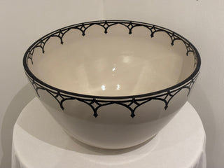 Bombay Gothic - Punch Bowl- Black & Gold