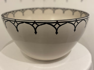 Bombay Gothic - Punch Bowl- Black & Gold