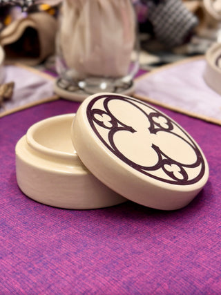 Bombay Gothic - Jewellery Box - Trefoil Purple & Gold