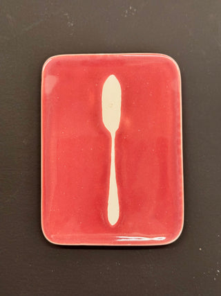 Pink Butter Knife - Rec Plate