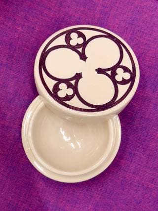 Bombay Gothic - Jewellery Box - Trefoil Purple & Gold