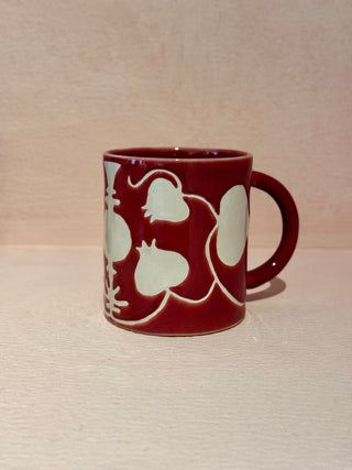 Pomegranate & Vase - Coffee Mug - Bubblegum Pink