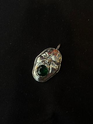 Face Pendant - Green
