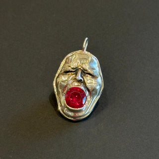 Face Pendant - Red