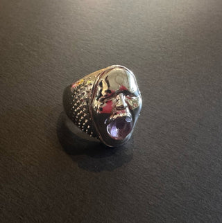 Face Ring - Amethyst