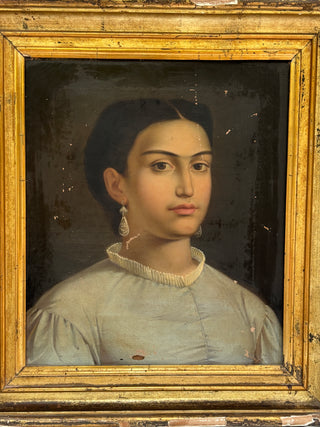 Portrait Of A Lady - Oil on Canvas