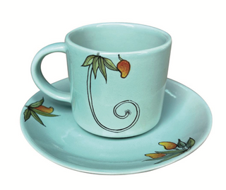 Monkey & Mango - Teacup & Saucer